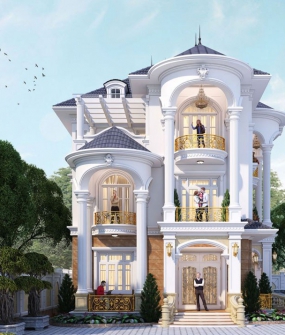 MẪU THIẾT KẾ BIỆT THỰ  CỔ ĐIỂN